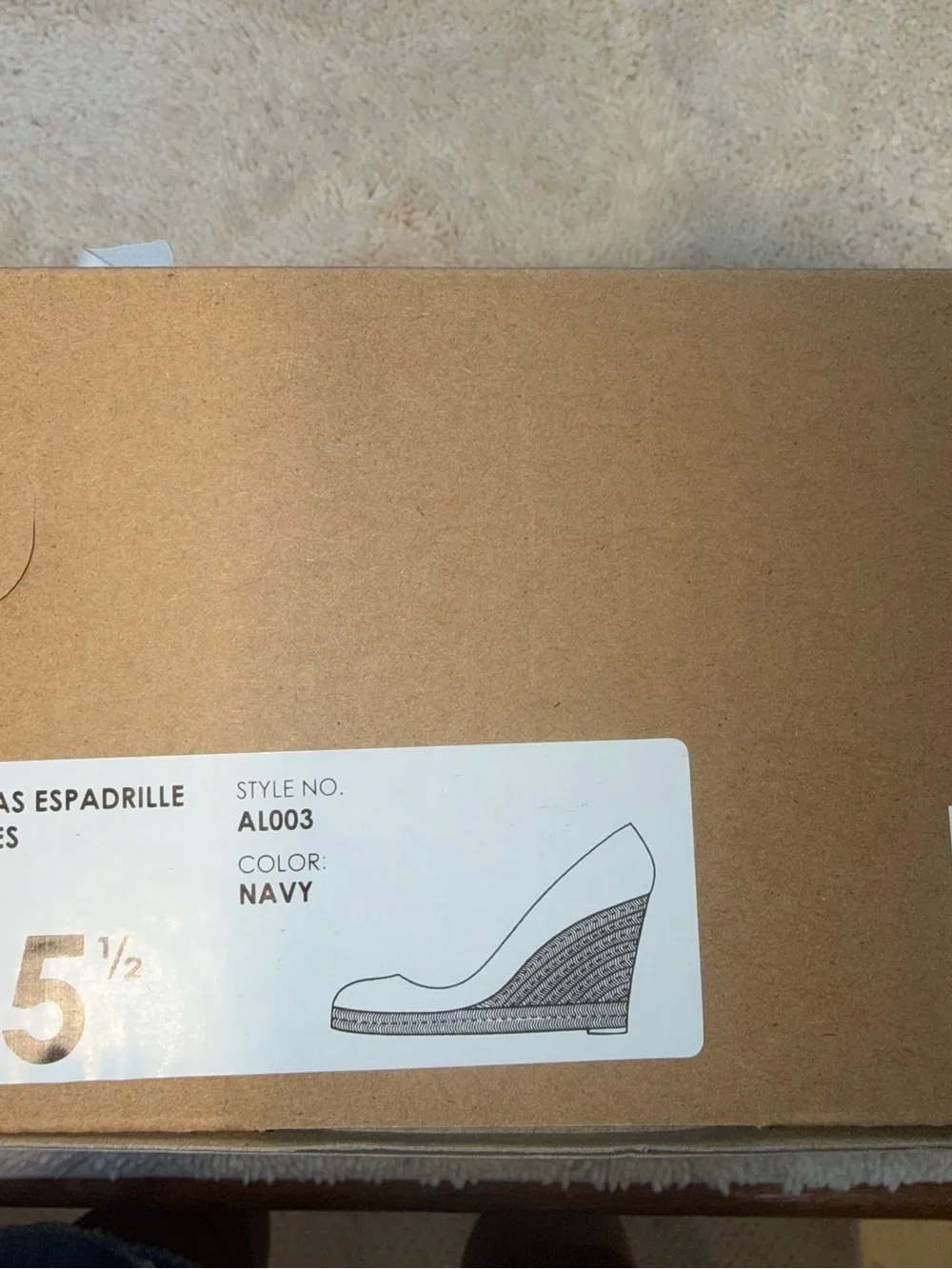 J. Crew Navy Canvas Espadrille Flats